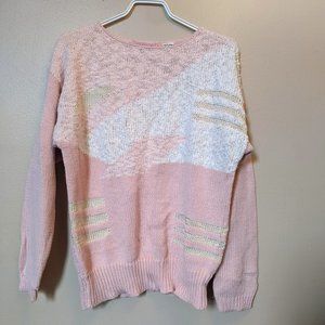 Vintage Pink Knit Sweater - Country Girl